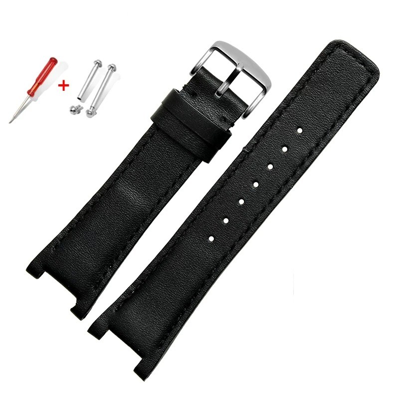 NEW Concave Screw Clasp leather watch strap fits for Gucci YA1332 YA1333 YA1335