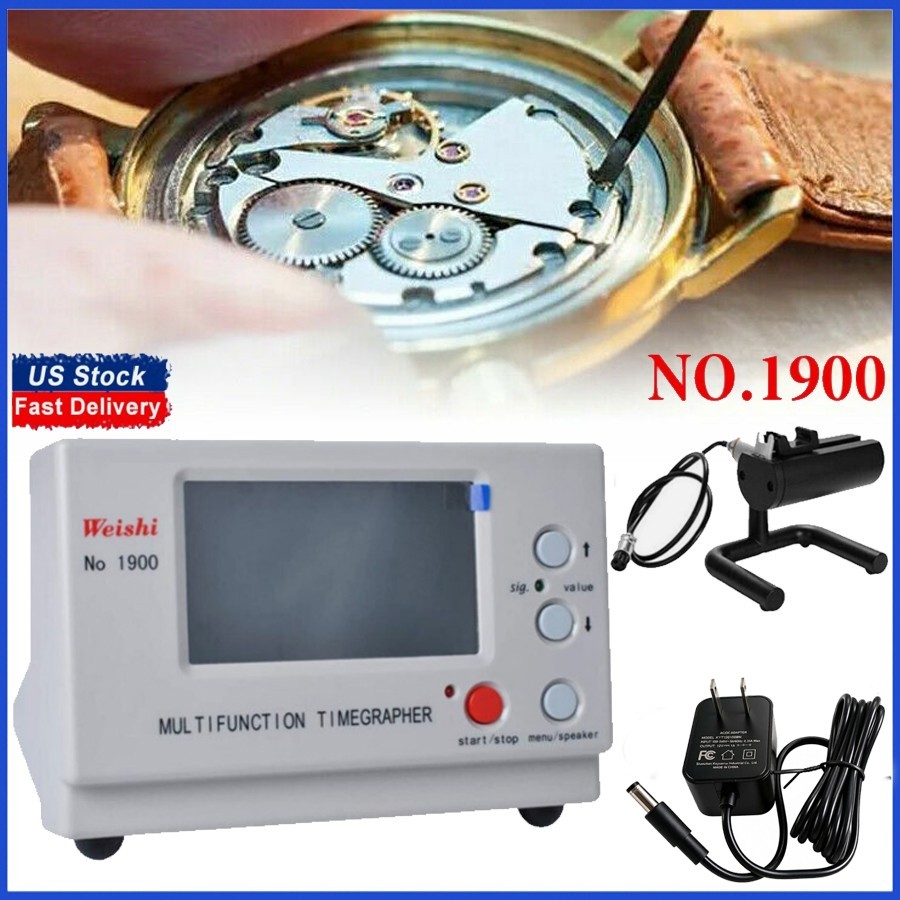 Weishi 1900 Timegrapher Watch Timing Machine for Mechanical Watches US Plug