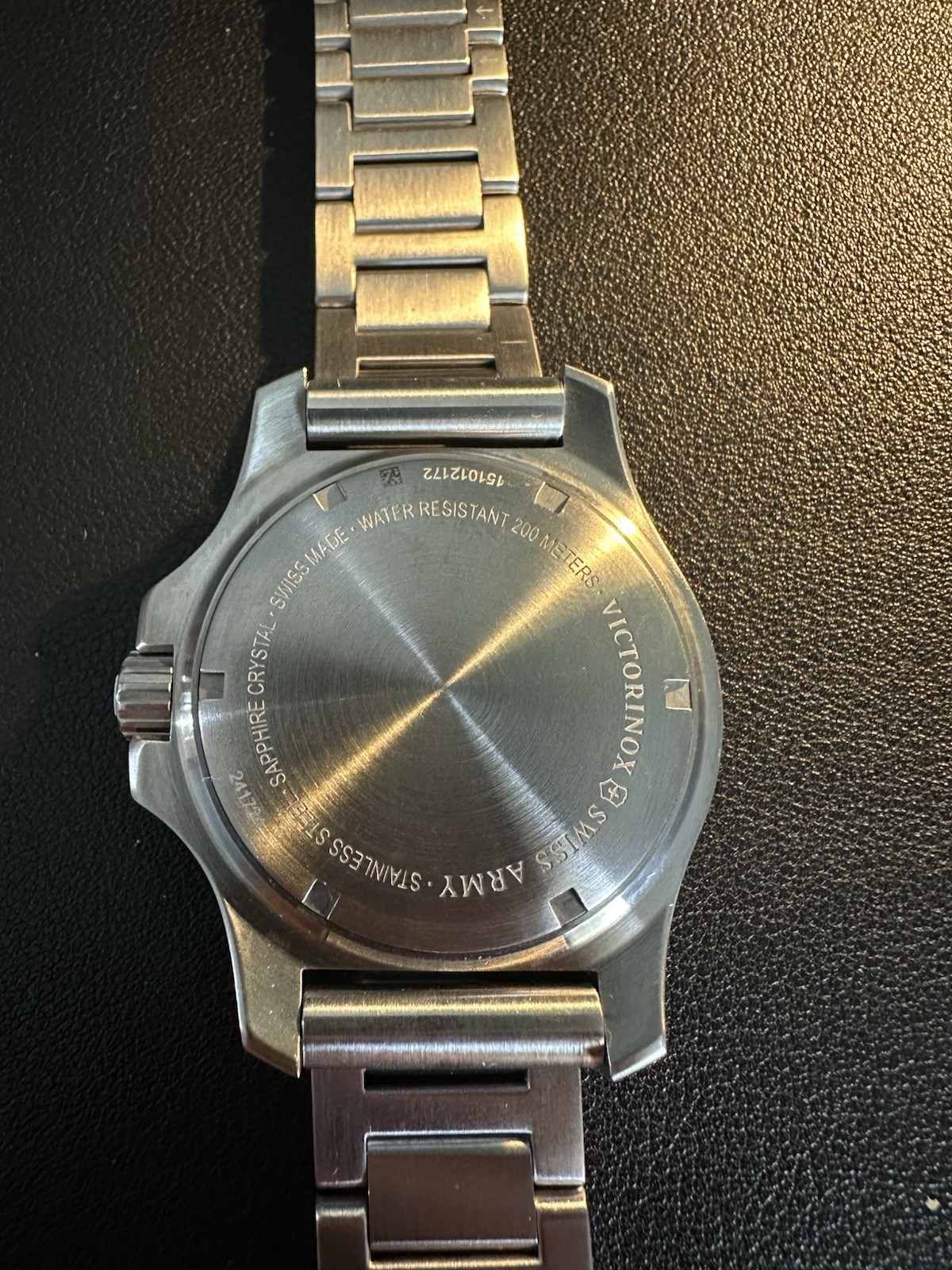 Victorinox INOX Watch Blue Dial With Links