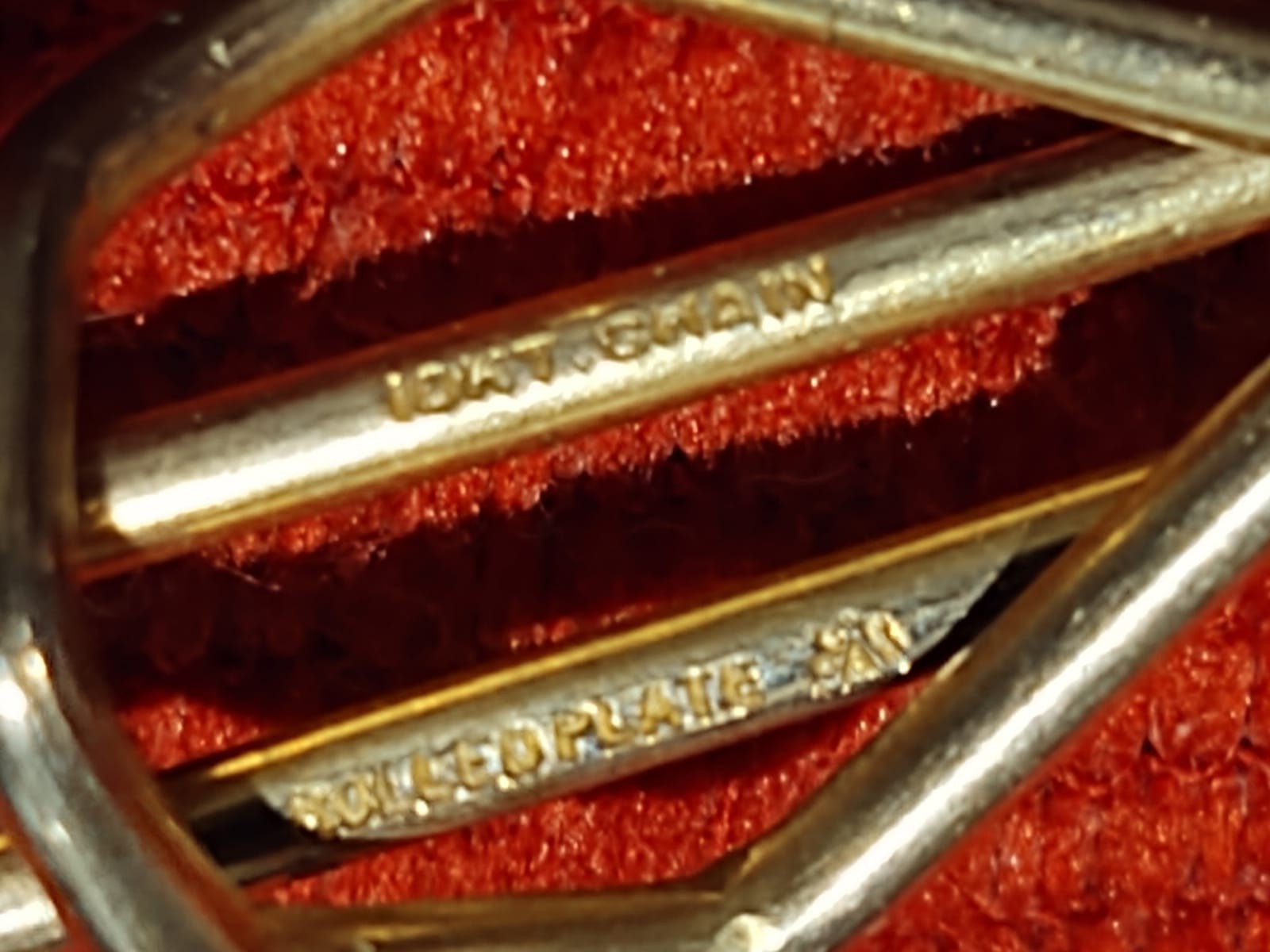 Antique 10K GOLD PLATED Tie Clip as Pictured Unknown Details
