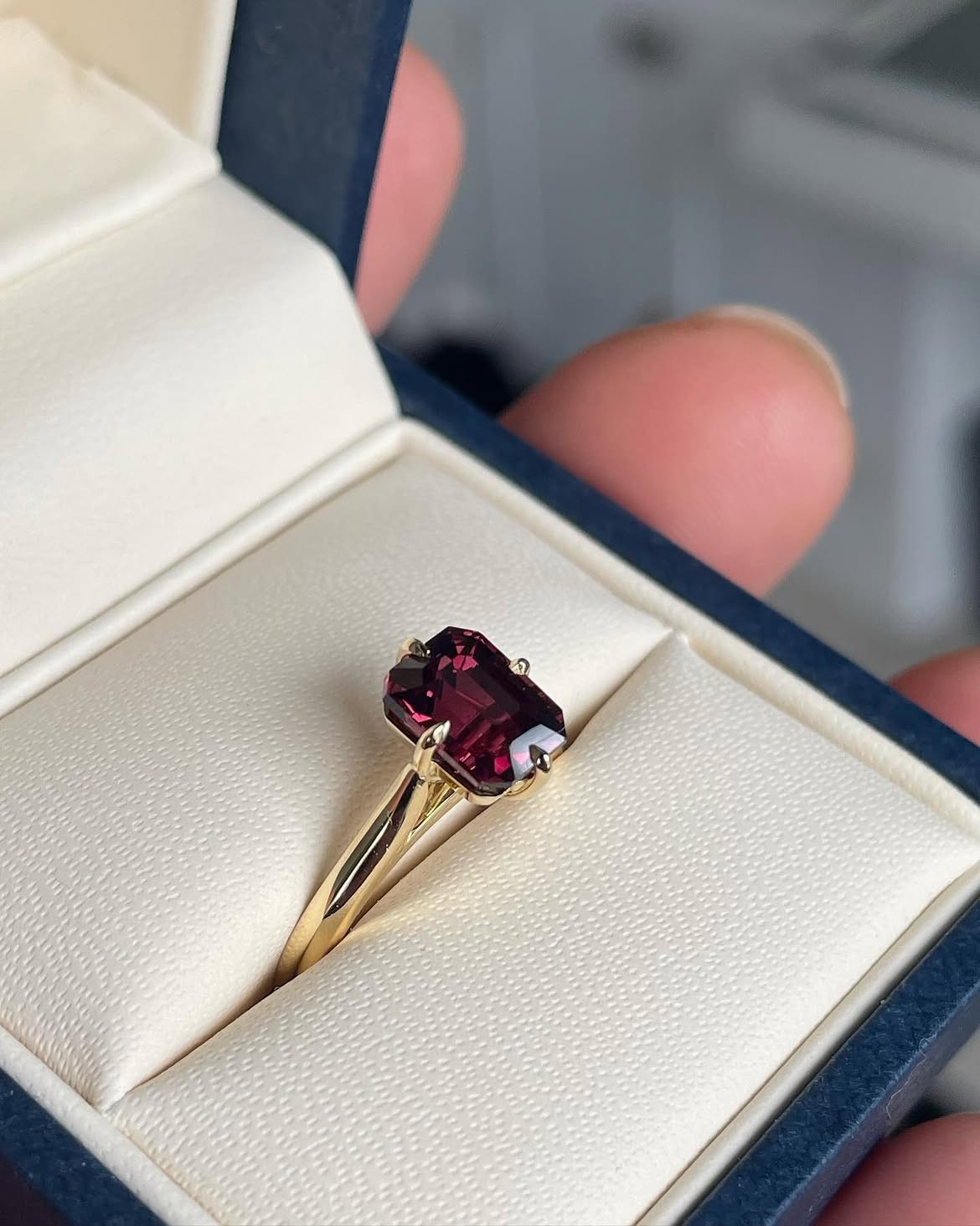 5.00 Ct Natural Ruby & Engagement Ring Solid 14K Yellow Gold All Sz