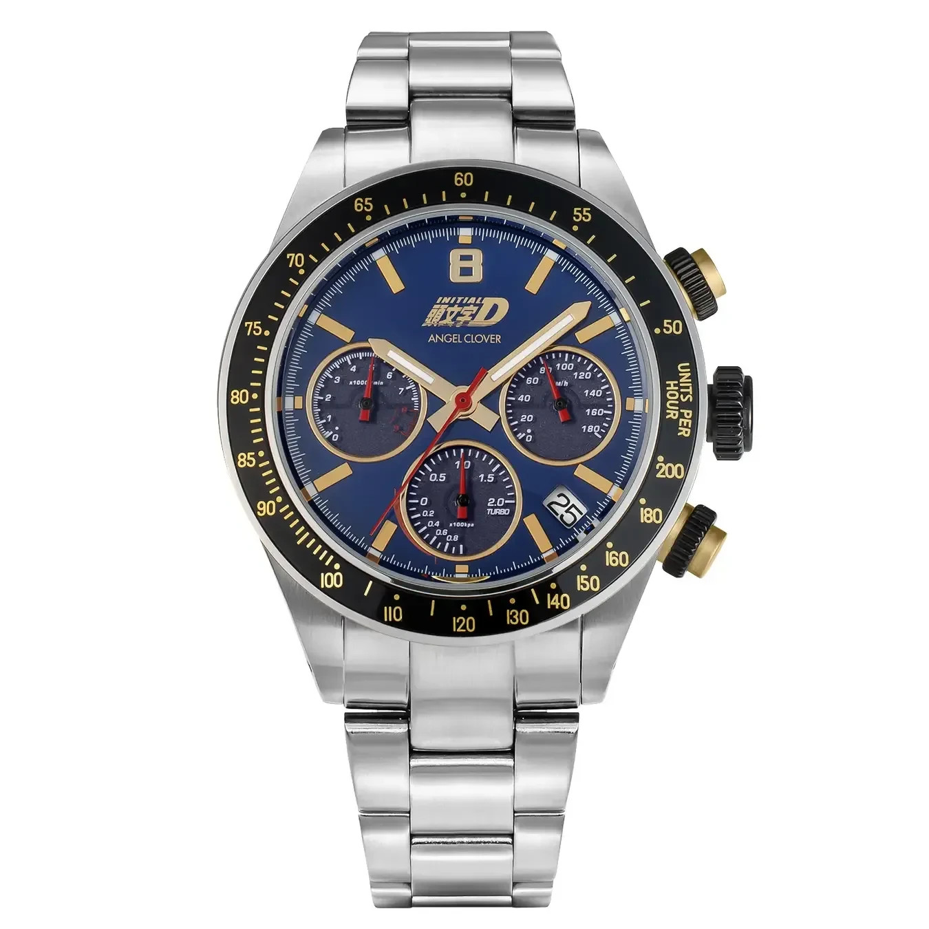 Initial D x Angel Clover 30th Anniv Watch IN40-GC8 Bunta Fujiwara Model New