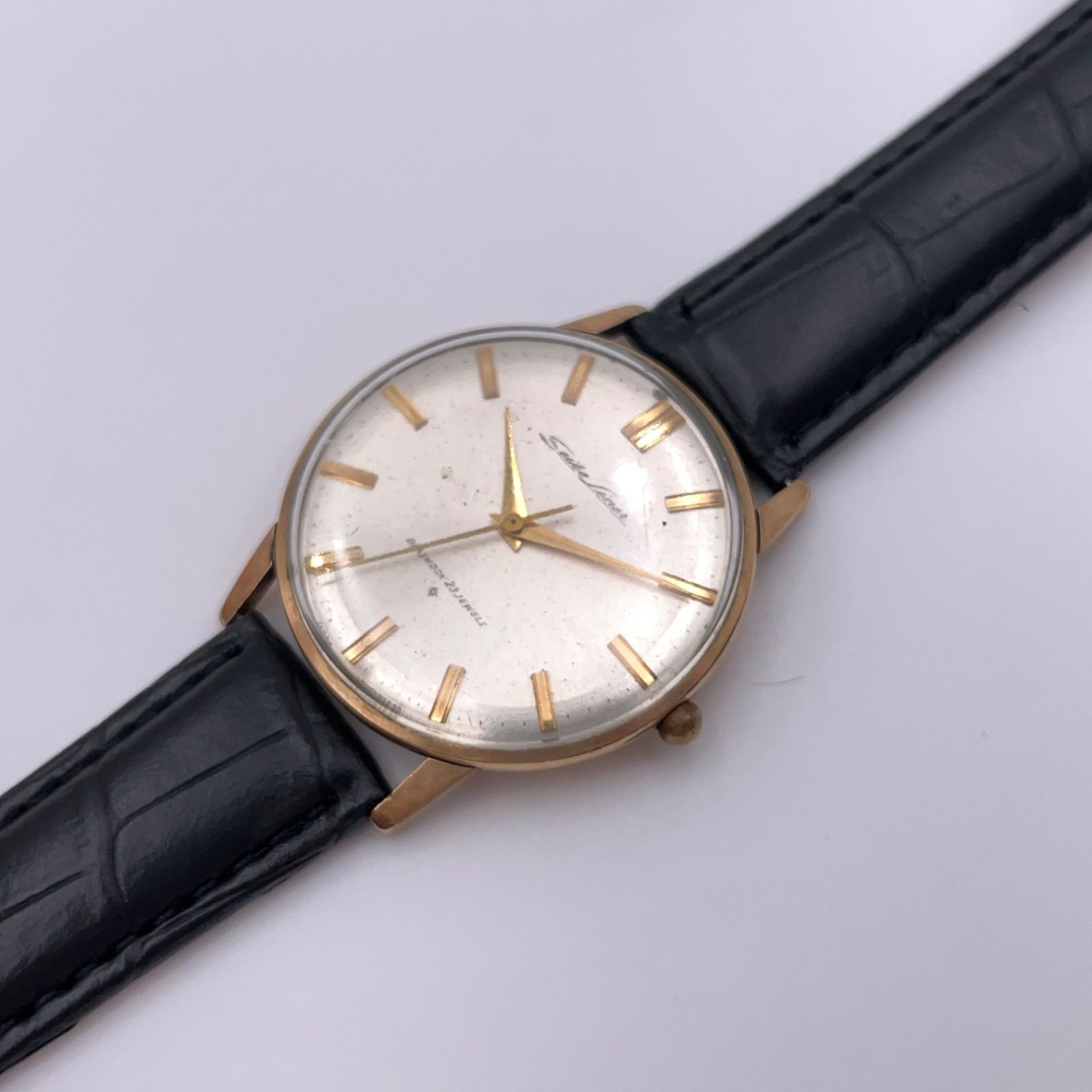 Working item SEIKO Liner Ref.J15001E 23 jewels 1960s manual winding men’s new le