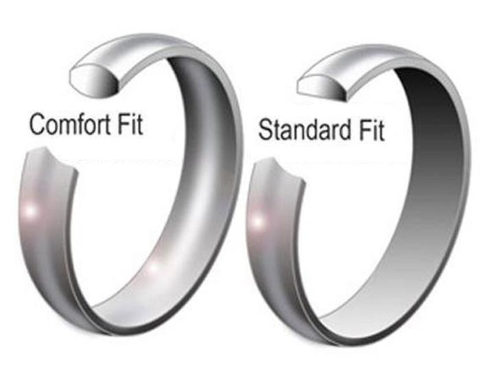 Men’s Stainless Steel Ring with Black/Silver/Gold color Chain inlay 8MM