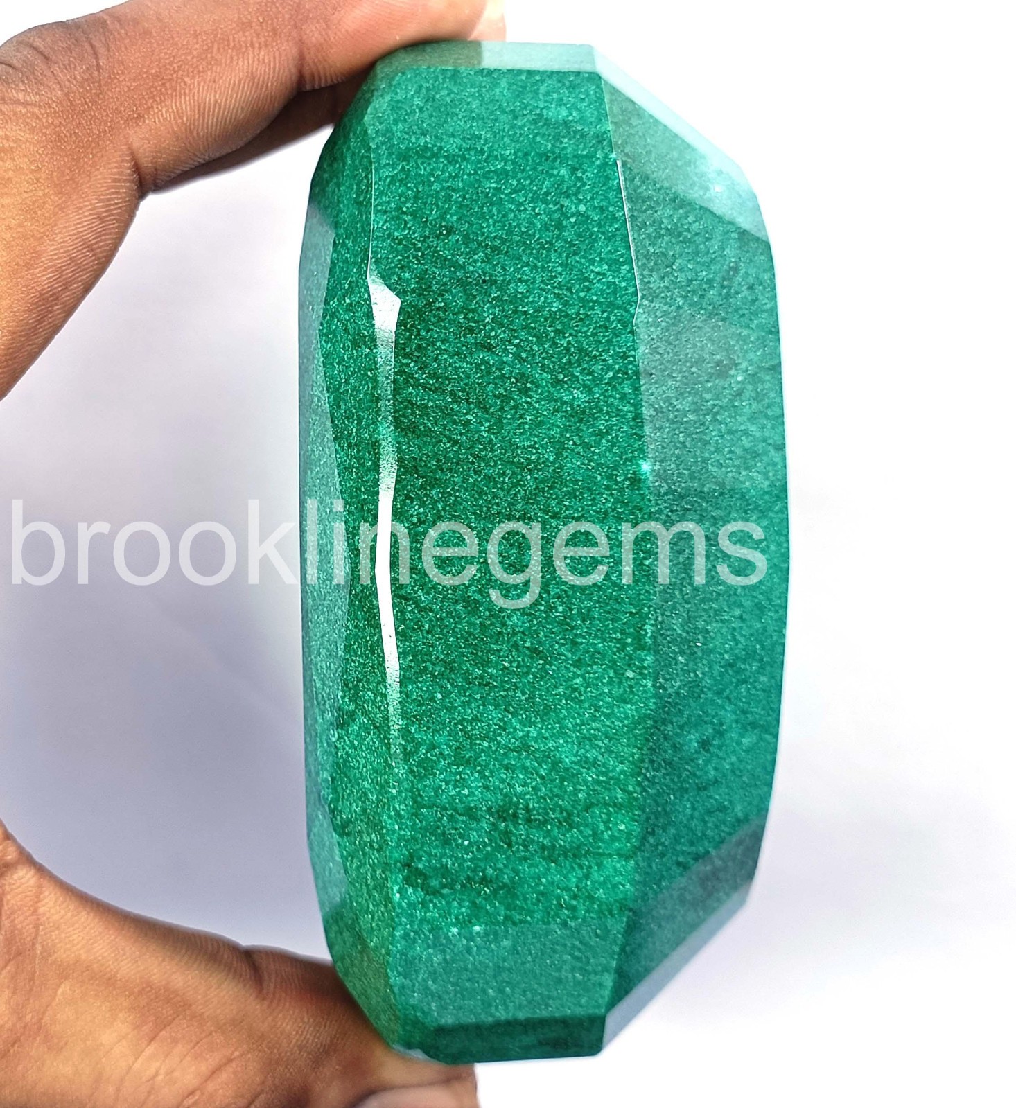 3311 Ct Natural Zambia Green Emerald Oval Cut Certified Loose Gemstone 5ARC