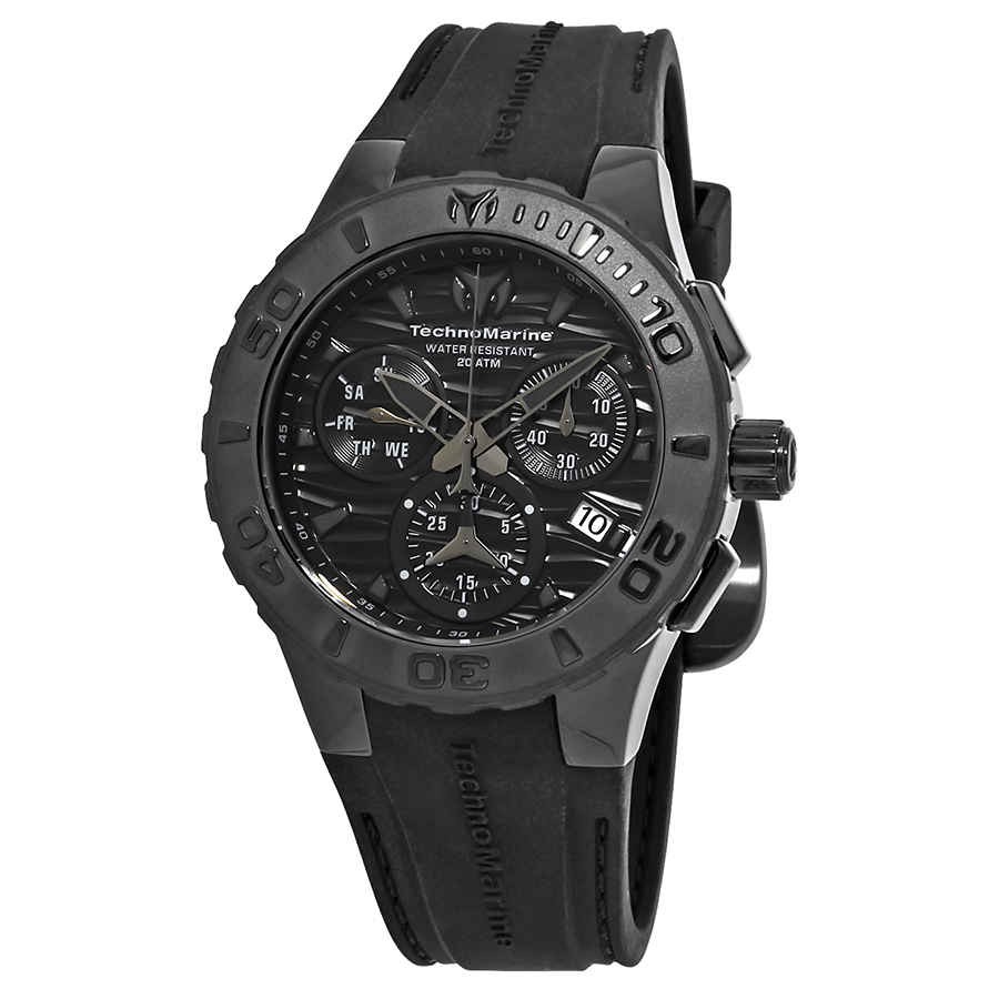 TechnoMarine Cruise Medusa Chronograph Black Dial Men’s Watch 115082