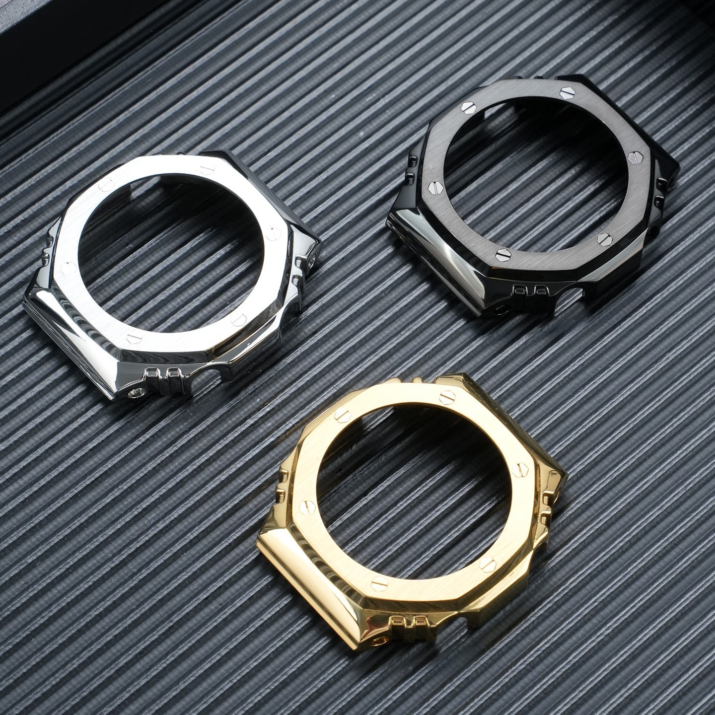 For Casio GA-2100 GA-2110 Mod Kit CasiOak GA-B2100 GA2100 Steel Watch Band Case