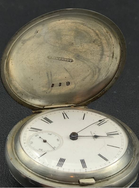 Antique 1883 Waltham Wm. Ellery Model 1877 18s 11J Pocket Watch Silverode Case