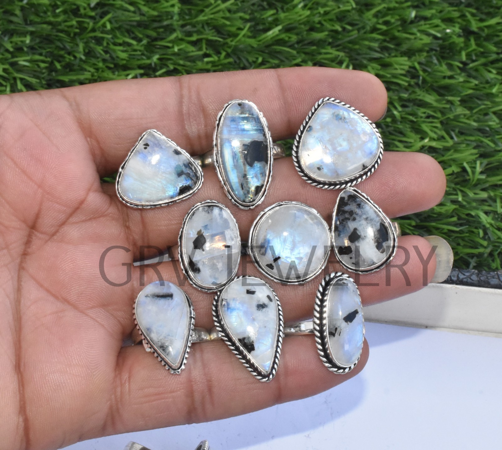 1-500 Pcs Pyrite Druzy In Wholesale Rings Lot: Silver Plated Whr-67