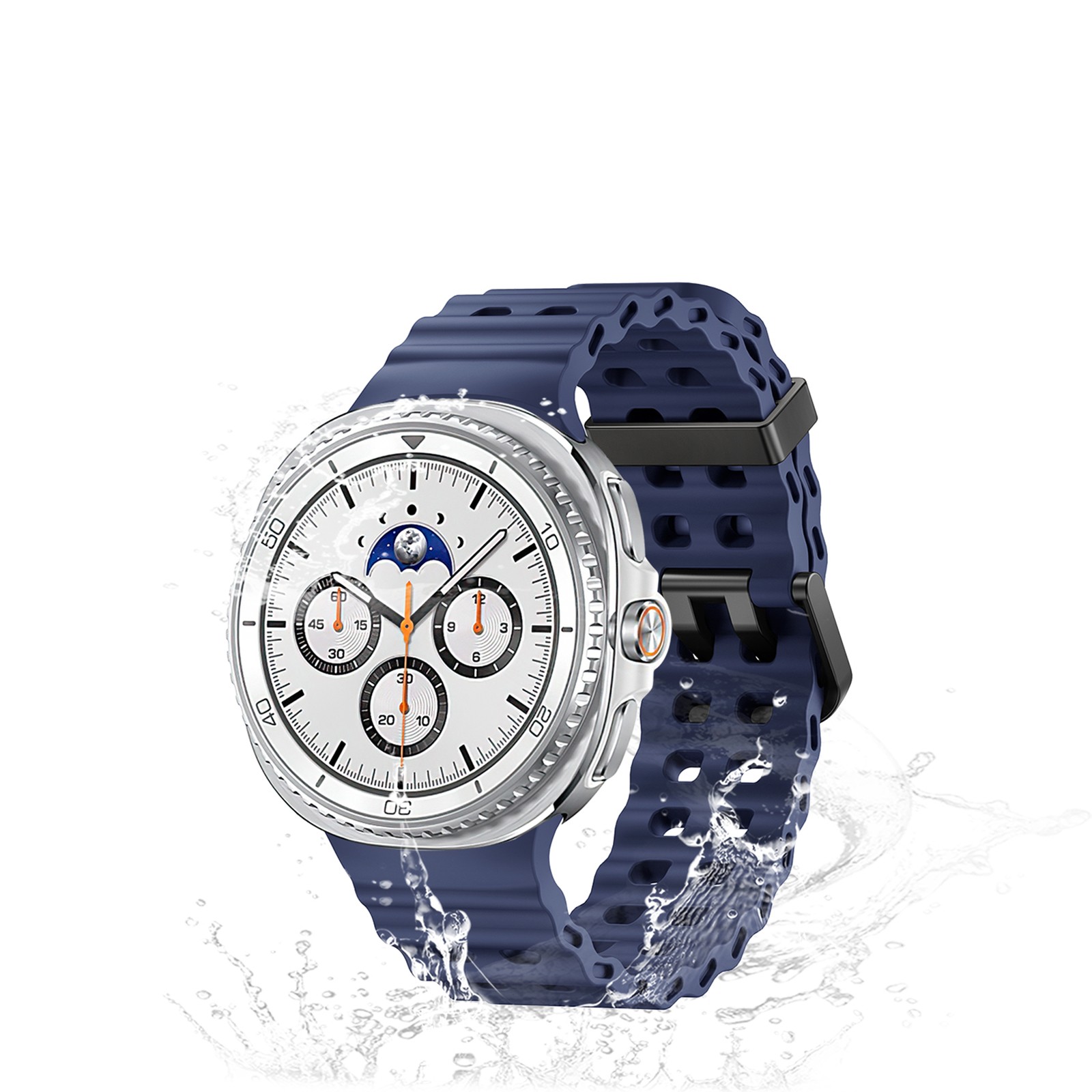 For Samsung Galaxy Watch 8 Classic 46mm/8 40/44mm Silicone Strap Breathable Band