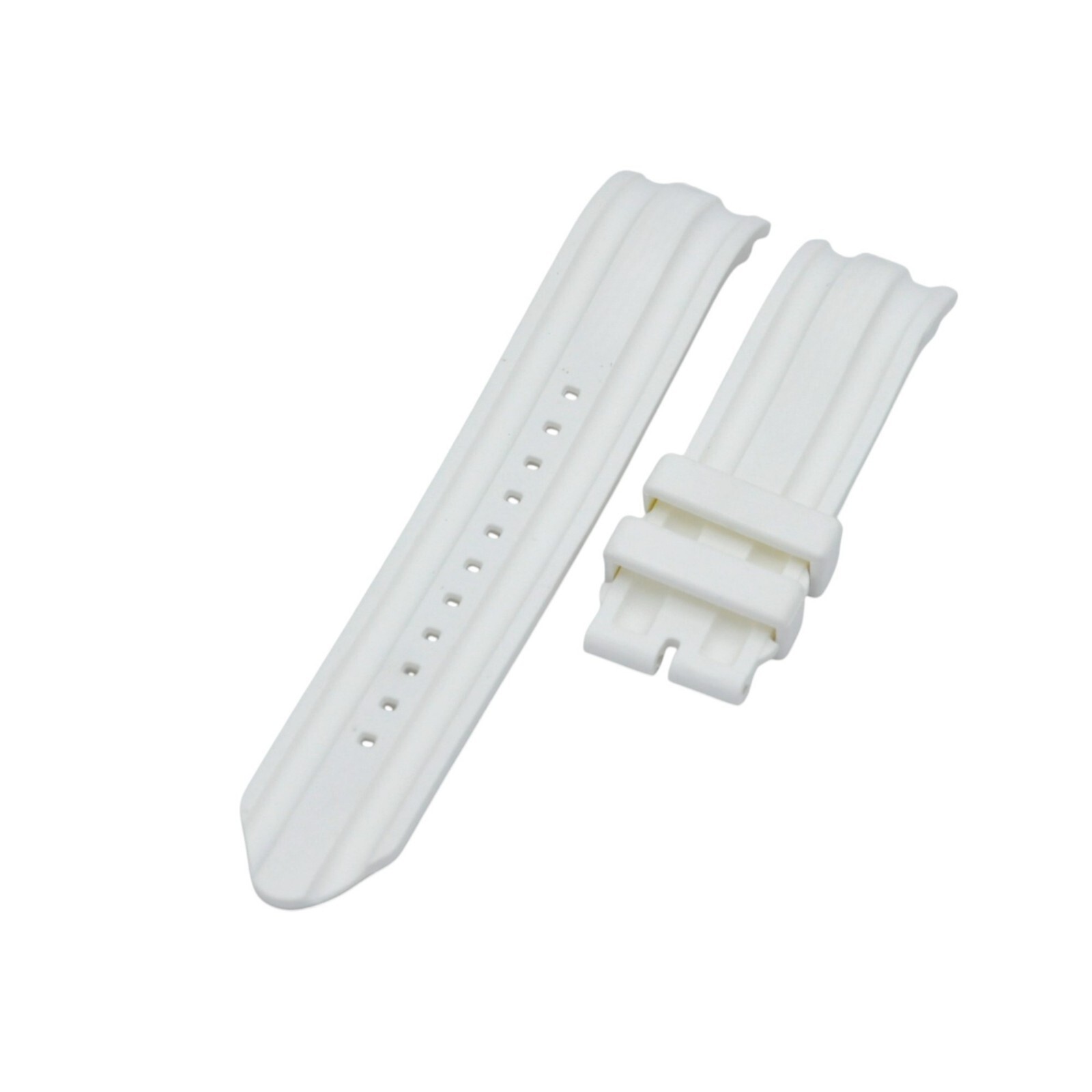 A16617G 22mm White Rubber Watch Strap For Nautica