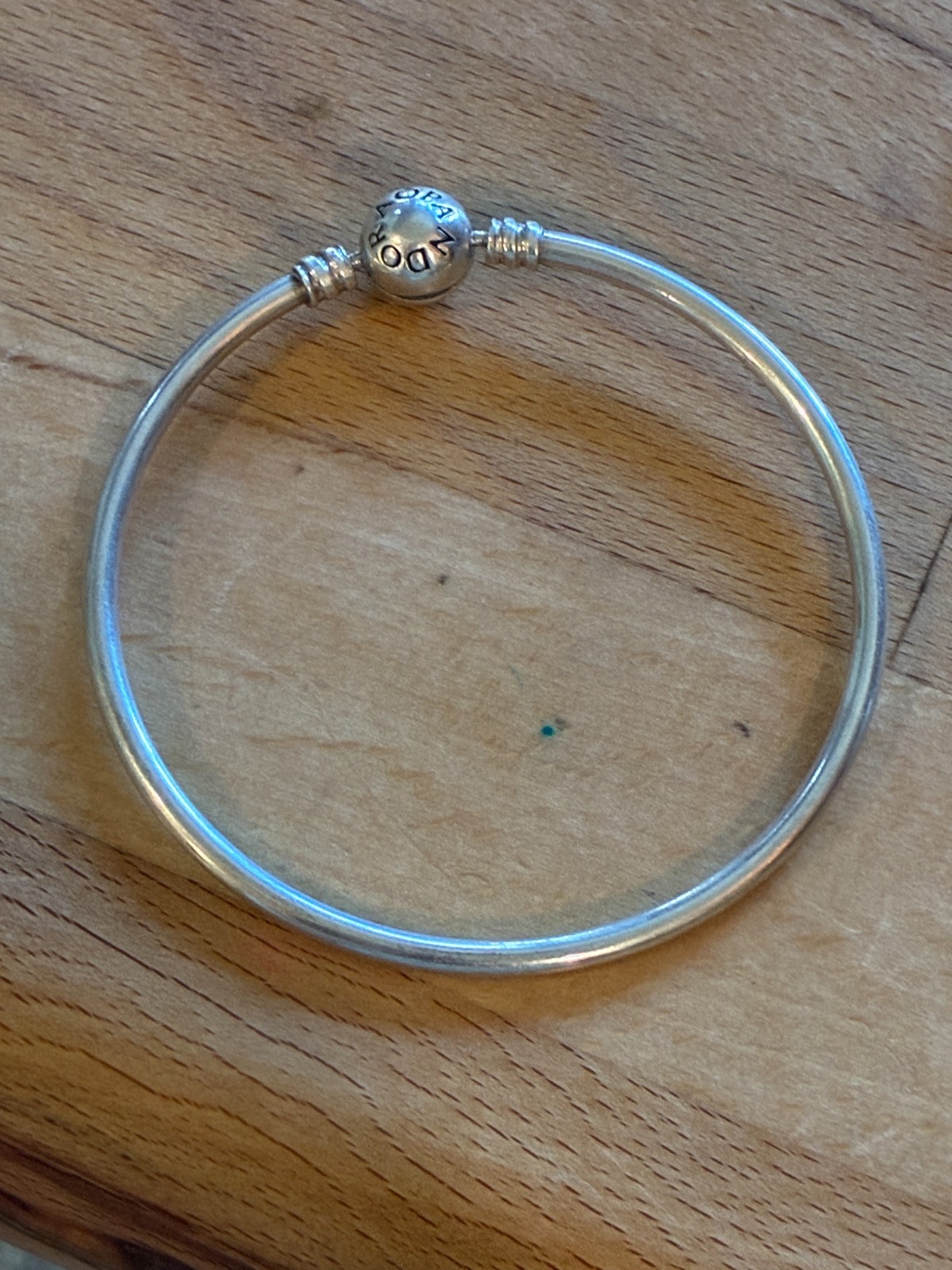 Authentic Pandora Sterling Silver Bangle Bracelet with 13 Charms ALE 925
