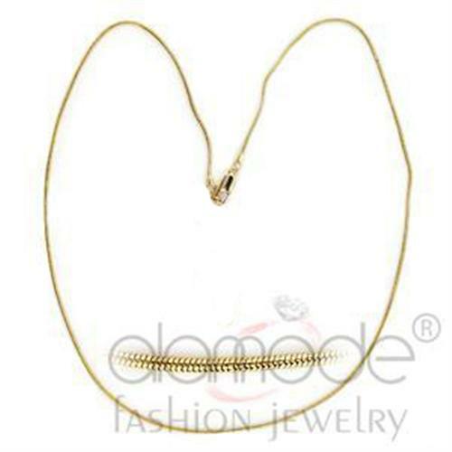 Beautiful Classy Gold Plated Brass Chain Necklace 24″ 35525