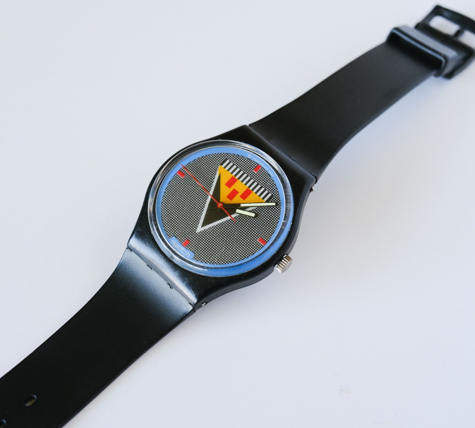 SWATCH Lancelot GB110 Gent Vintage 1986 “Coat of Arms” Working Good Condition