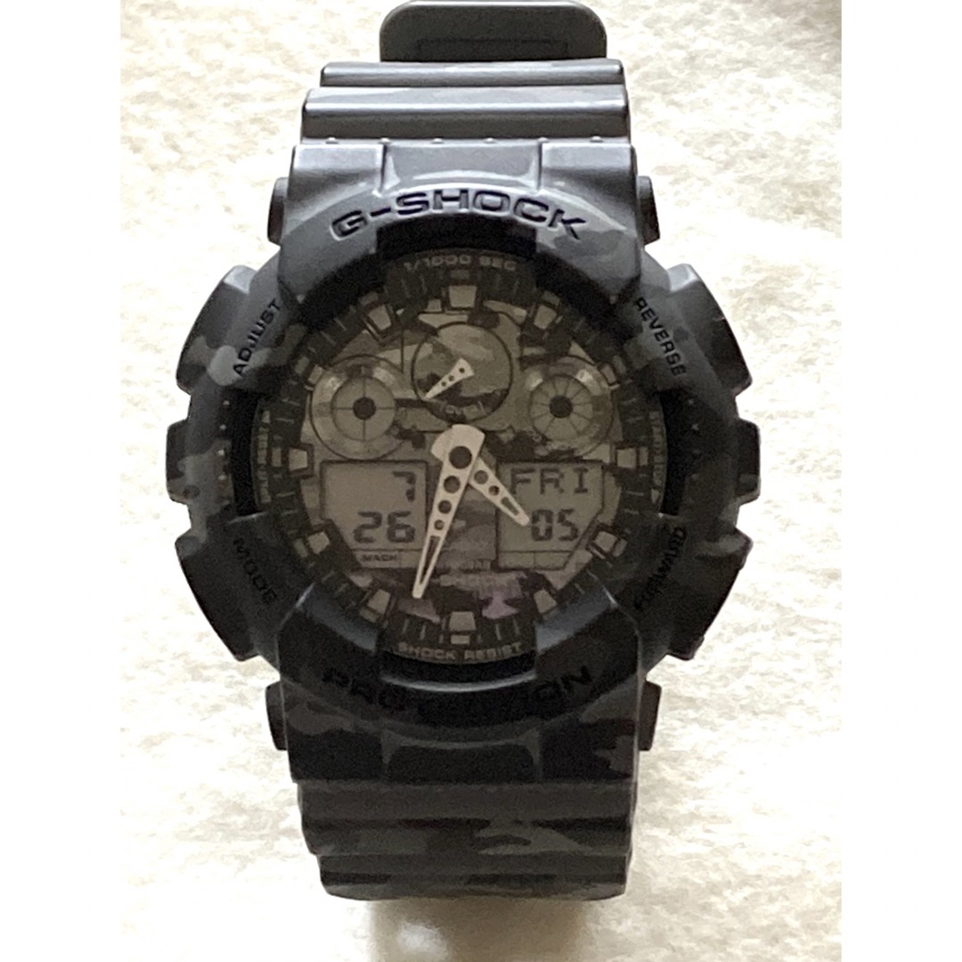 CASIO G SHOCK GA 100CM Camouflage Requires Maintenance