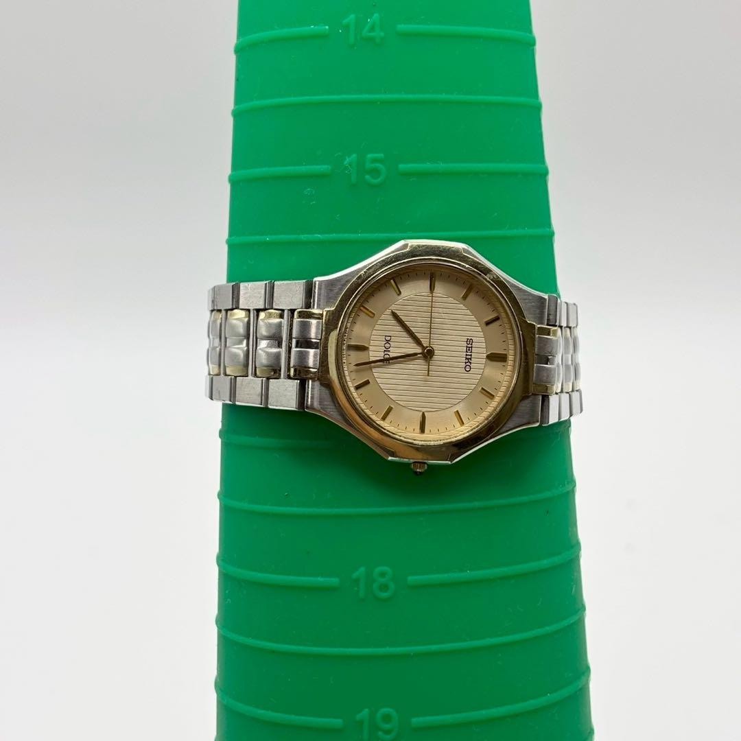Seiko Dolce 8J41 Vintage Quartz Men’s Watch Silver Japan 075903