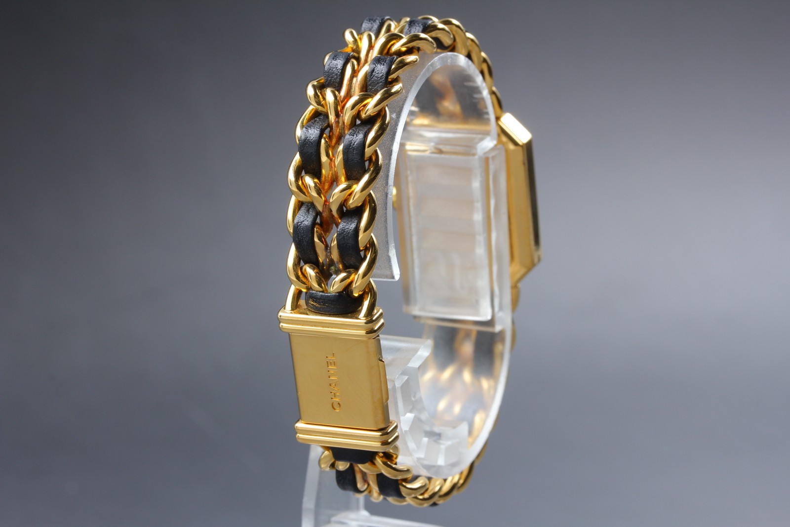 Near MINT CHANEL Premiere L H0001 Black Bracelet Quartz 20mm Women’s Watch JAPAN