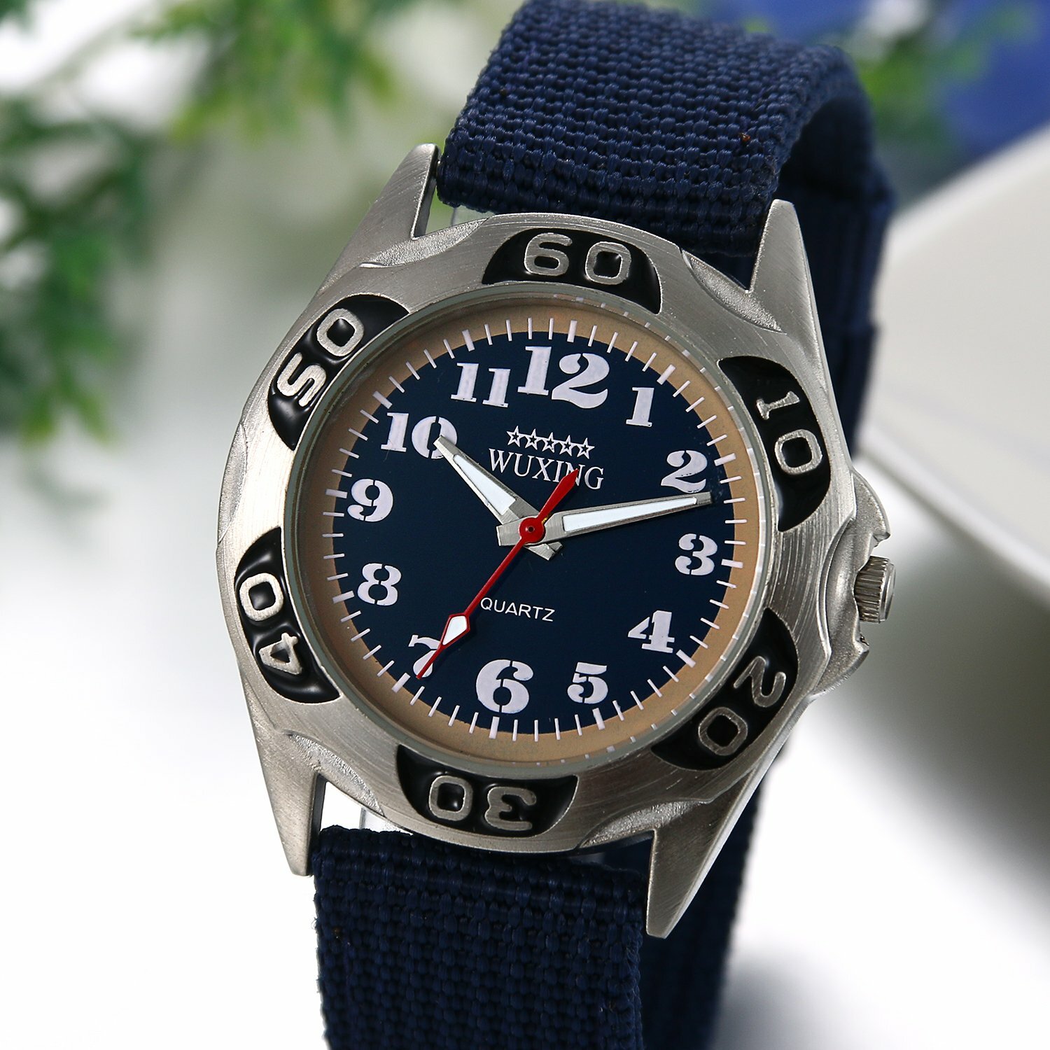 Military Army Sports Ultra Thin Nylon Canvas Strap Quartz Analog Wrist Watches