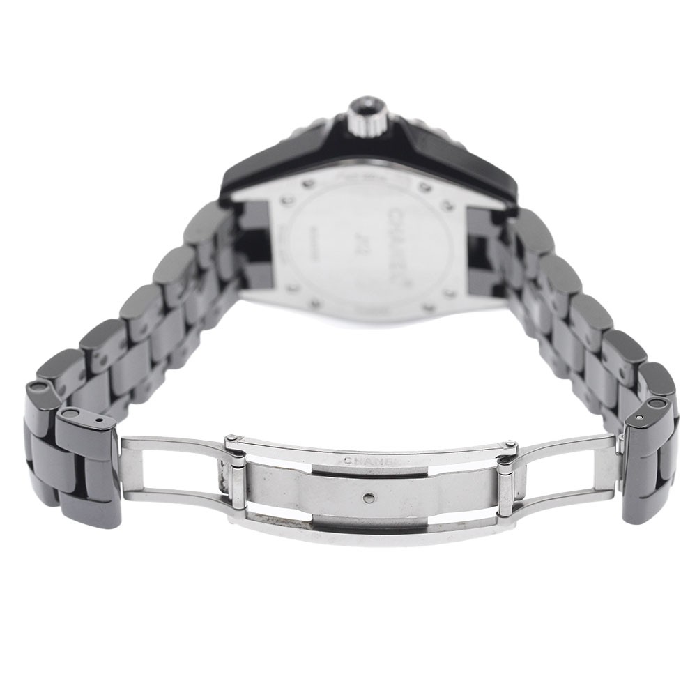 CHANEL J12 H0949 black ceramic diamond bezel black Dial Quartz Ladies_936080