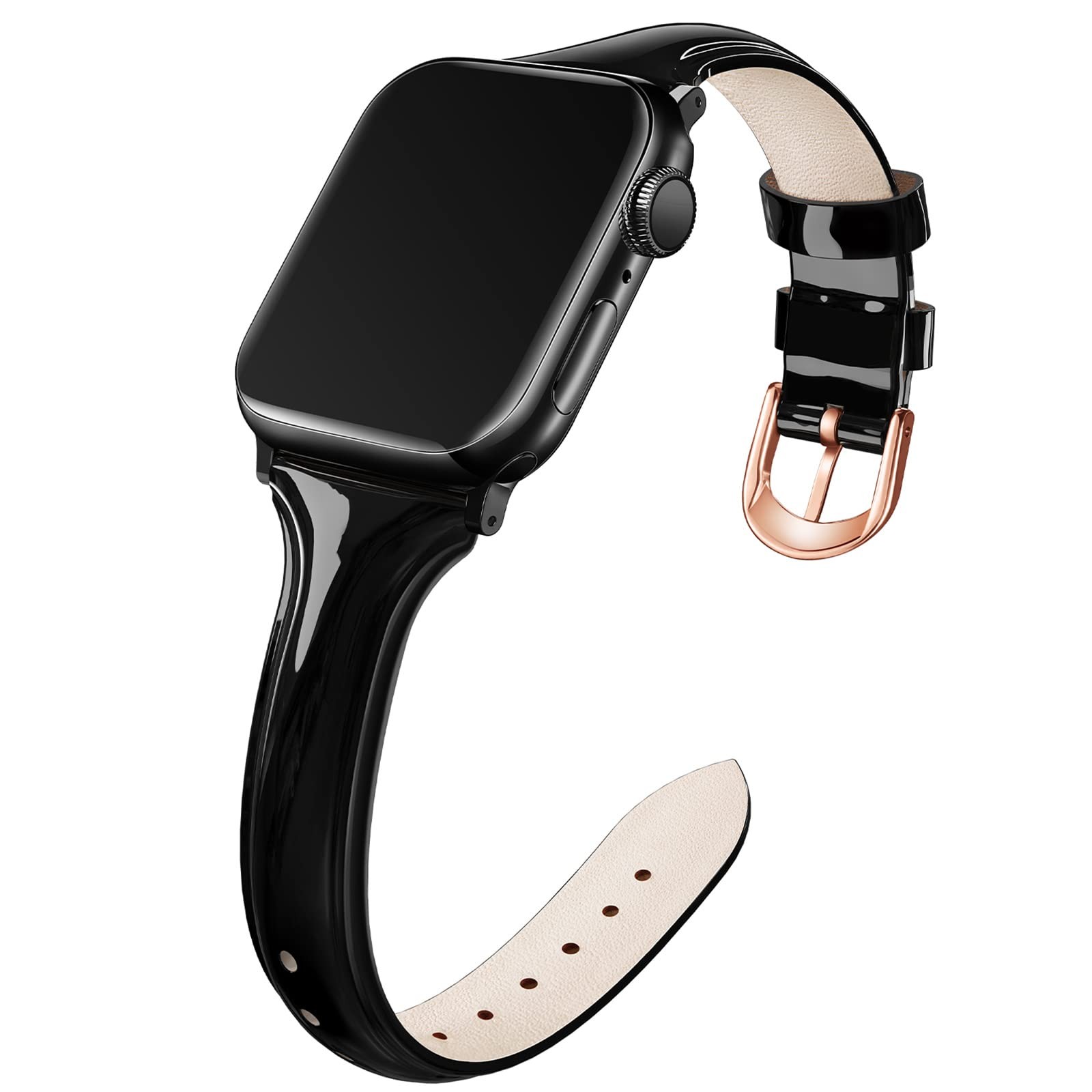 Leather Slim Bands Compatible with Apple Watch Band 38mm 40mm 41mm 42mm 44mm …