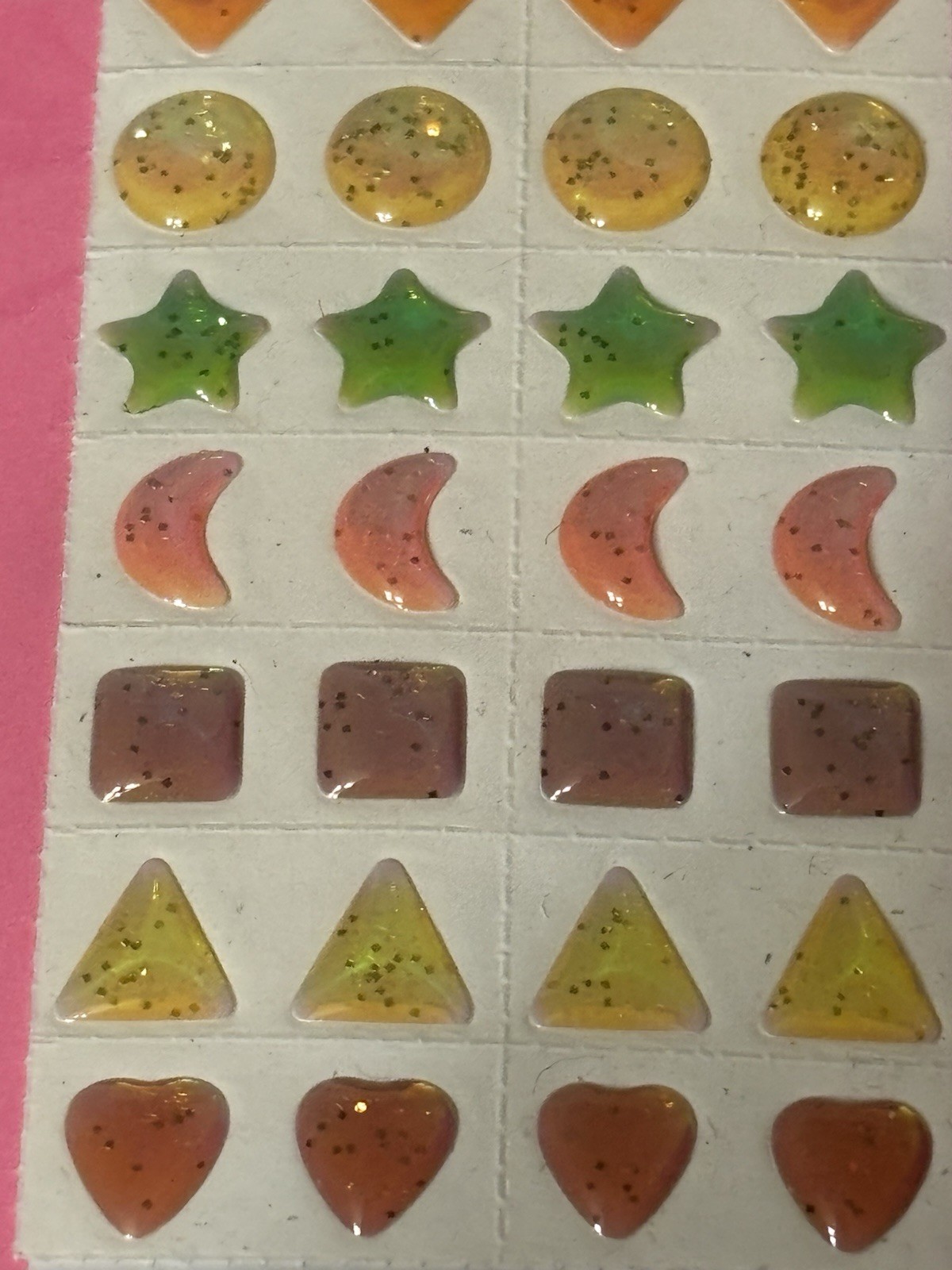 Stick-Em Stones Fashion Gem Body Earring Stickers Lot Of 3 Pkg Vintage 1980’s