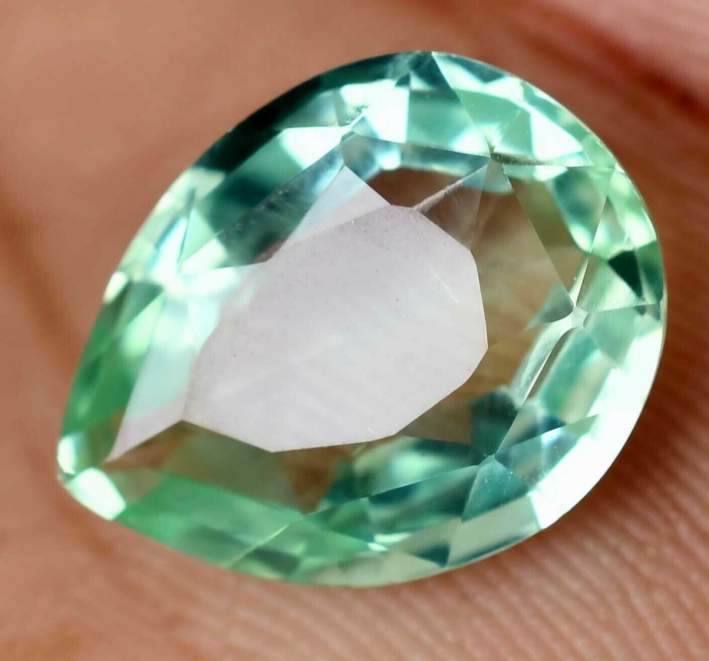 Natural Montana Green Sapphire 11.25 CT Certified Stunning Treated Gemstone