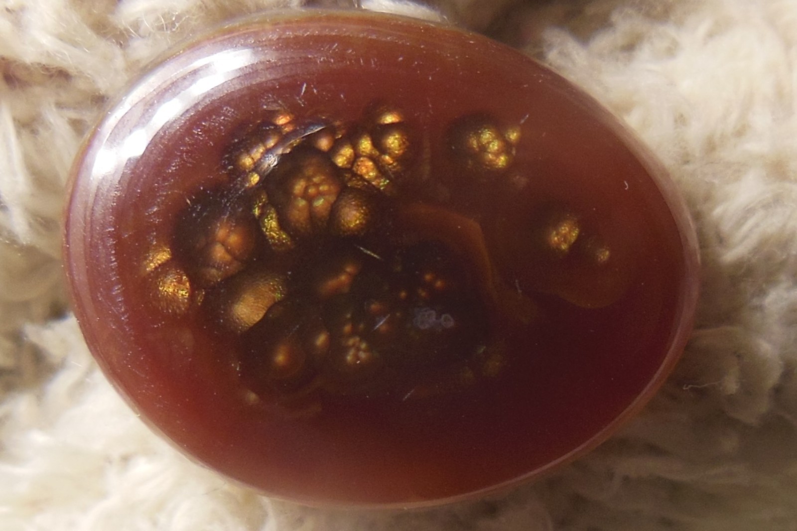 11.50ct Mexican Fire Agate Freeform Cabochon 18.4mm x 14mm