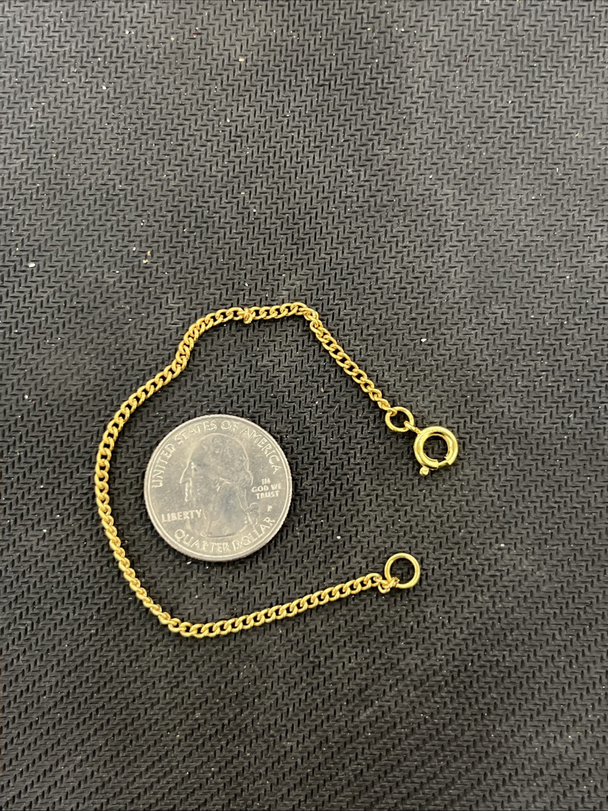 Gold Colored Chain Bracelet Kids Jewelry Making 6inch