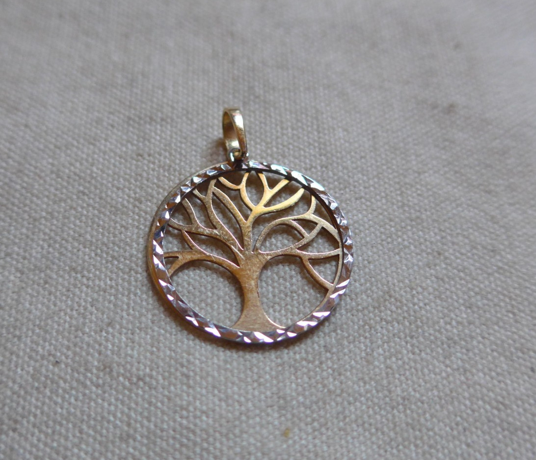 RCI Italy 14K Gold TREE OF LIFE Pendant