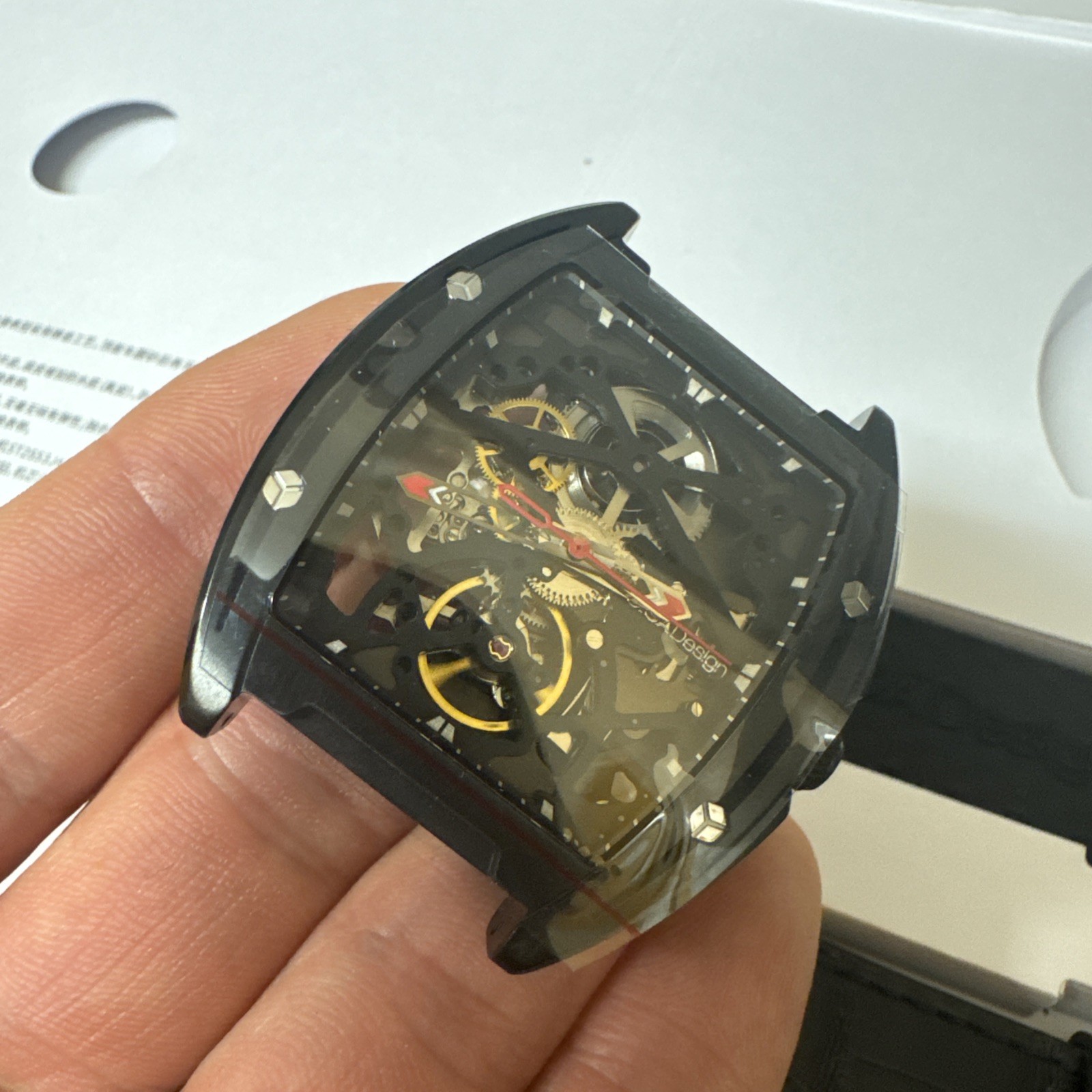 Ciga Design Z Series DLC Automatic Mechanical Skeleton Wristwatch Black