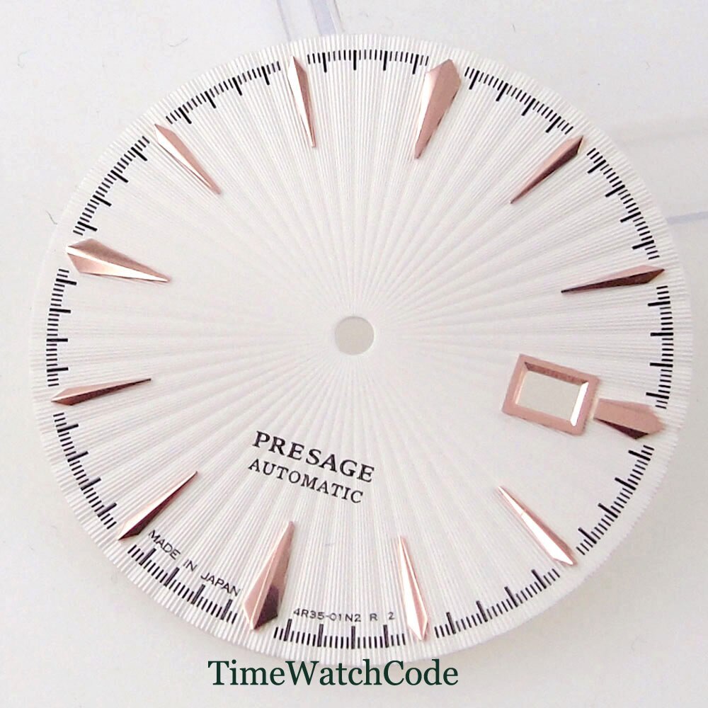 35mm Watch Dial Face Accessories Fit for NH35 NH36 NH38 Movement Date Window