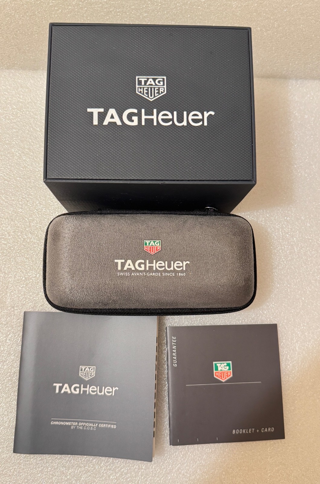 Genuine TAG Heuer Travel Cases Lot + Travel case + User Manual Authentic