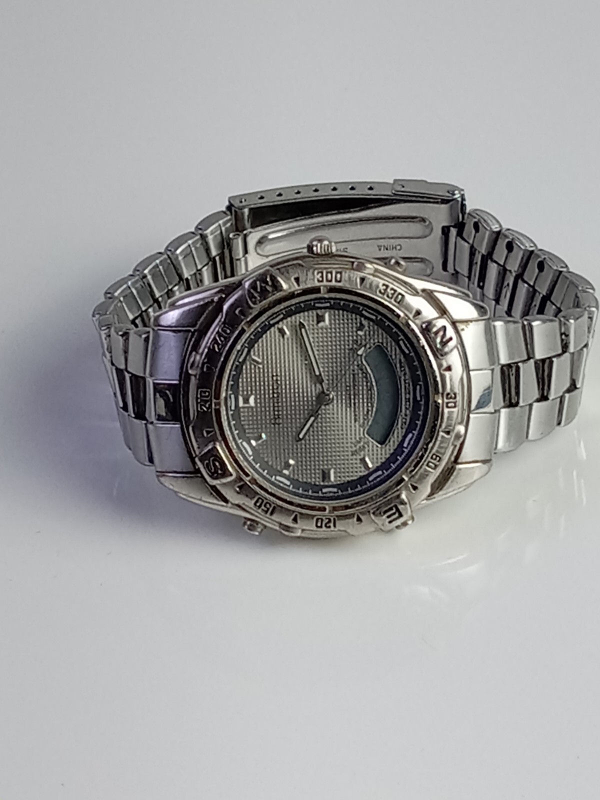 Armitron Men’s Blue Dial 42mm T205 Stianless Steel Watch Needs reset