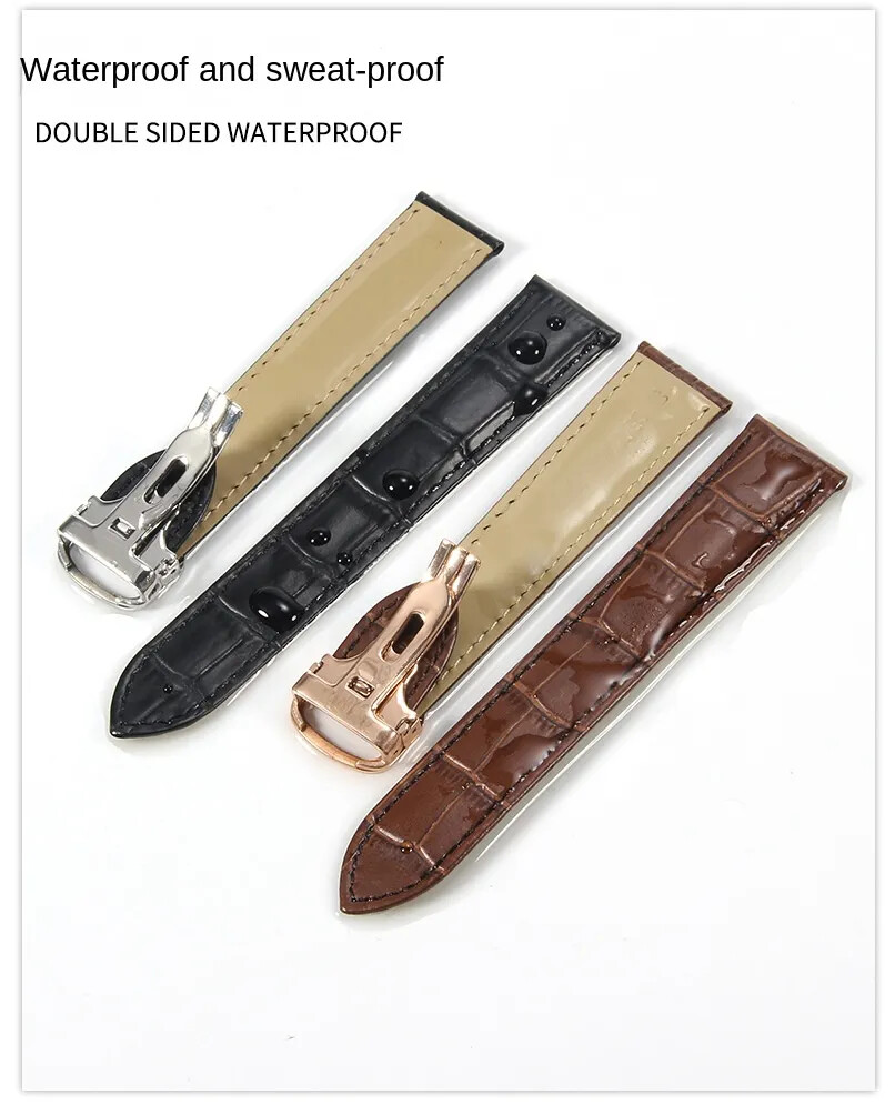 Premium Genuine Leather Watch band Strap 16/17/18/20/22/23/25mm For Cartier Tank