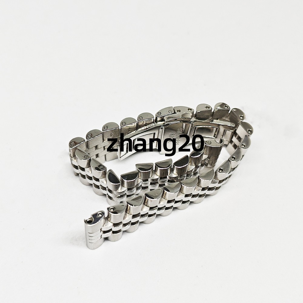 Jubilee 12mm-24mm Wristwatch Strap Metal Bracelet Stainless Steel Watch Band