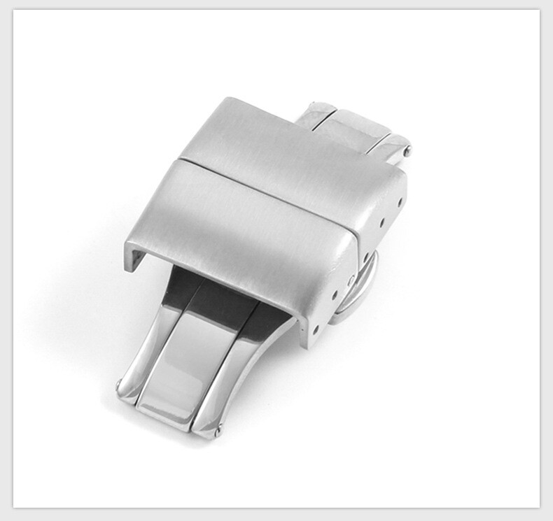 premium Butterfly Clasp Premium 316 Stainless Steel Leather Watch Buckle 18 20mm