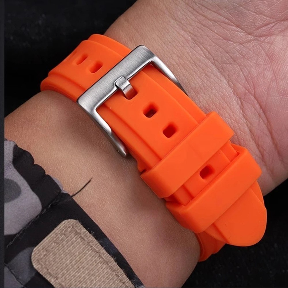 24mm Rubber Watch Strap for ORIS AQUIS 7730 7740 Diving Watchband 24×11/12mm