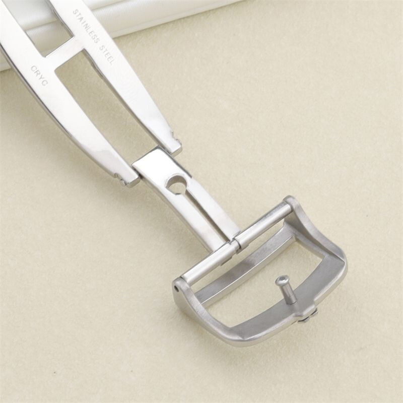 14 16 18mm Silver Gold Deployment Butterfly Buckle Fits Jaeger LeCoultre Straps