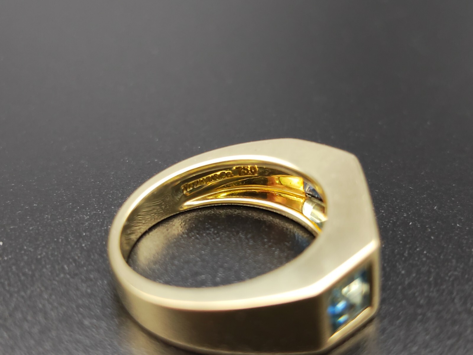 Tiffany & Co. Paloma Picasso 18kt Gelbgold Ring mit Blautopas Vintage