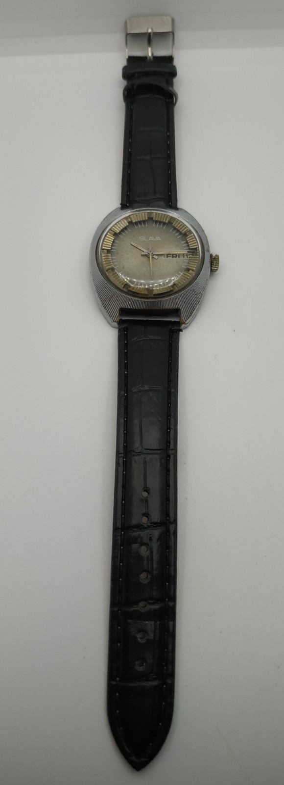 Men’s Dress Vintage Watch SLAVA Retro USSR Mechanical SERVICED Soviet Union ☭