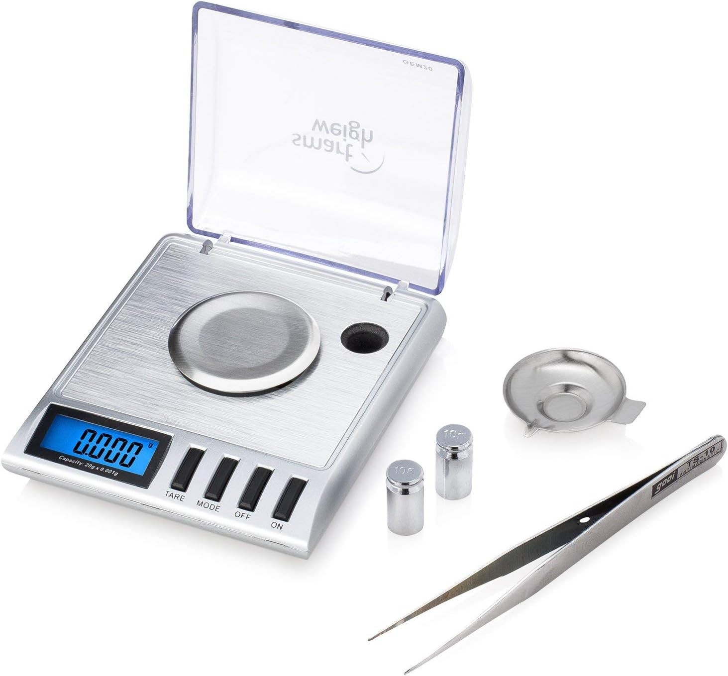 20g x 0.001 Grams, High Precision Digital Milligram Jewelry Scale, Reloading,…