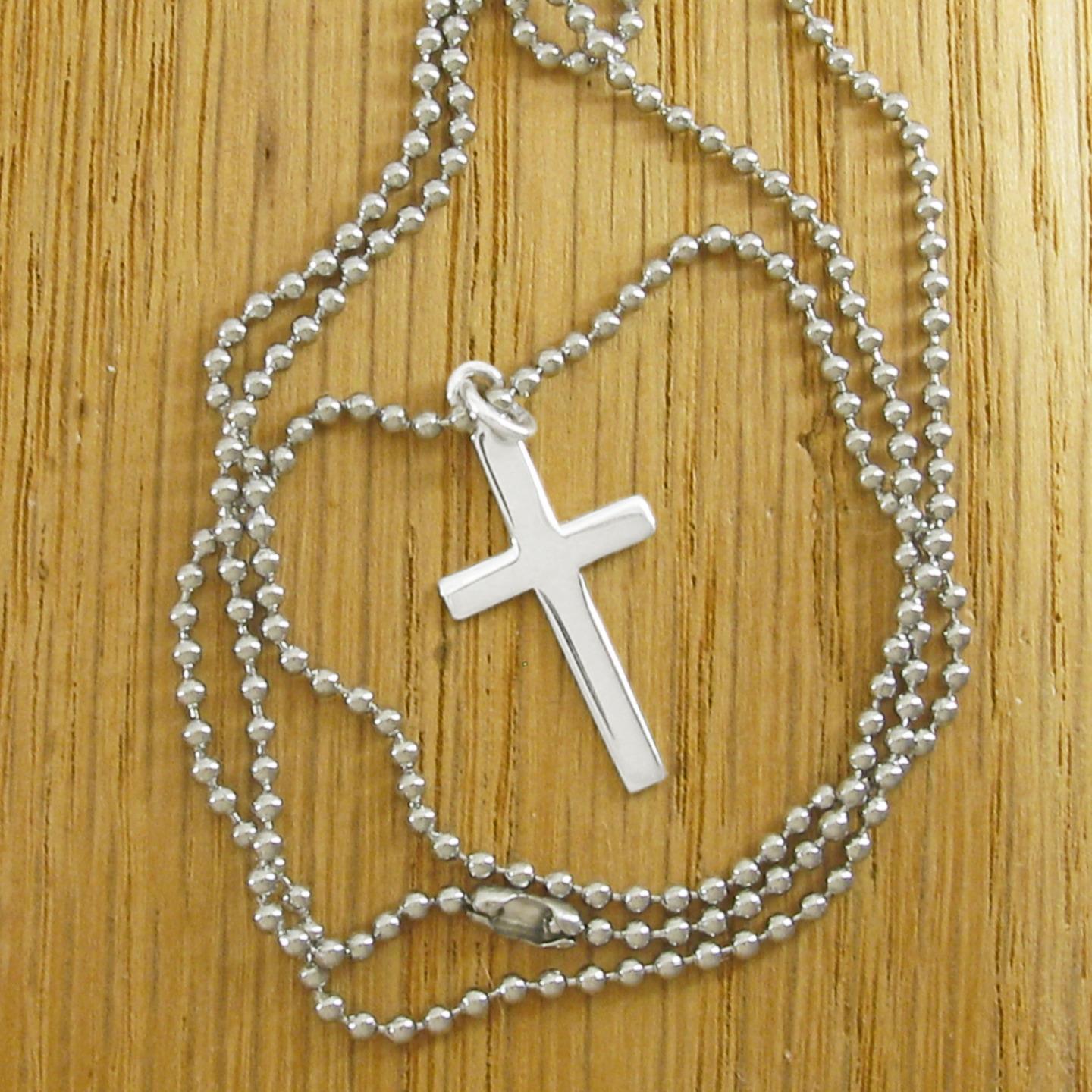BASIC Cross Pendant – ‘925’ Sterling Silver – CHAIN CHOICE!