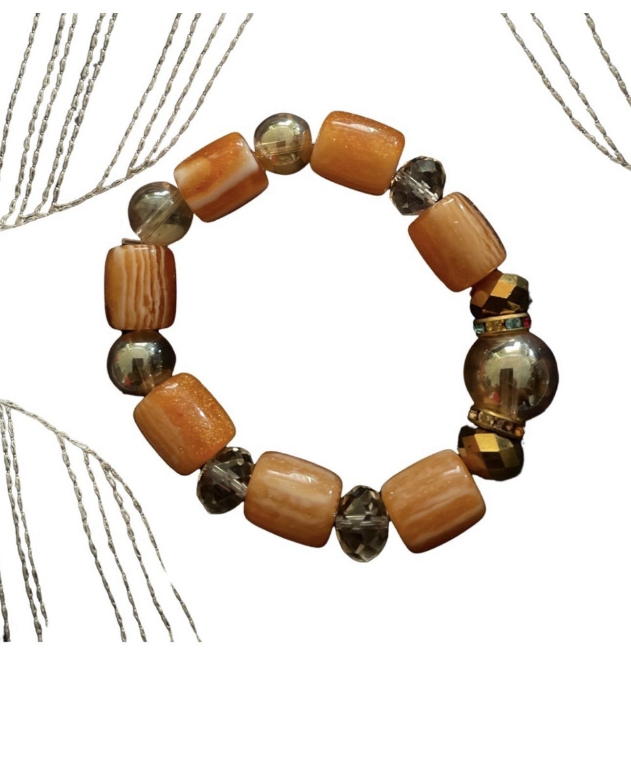 women Beaded Bracelet 2-Piece