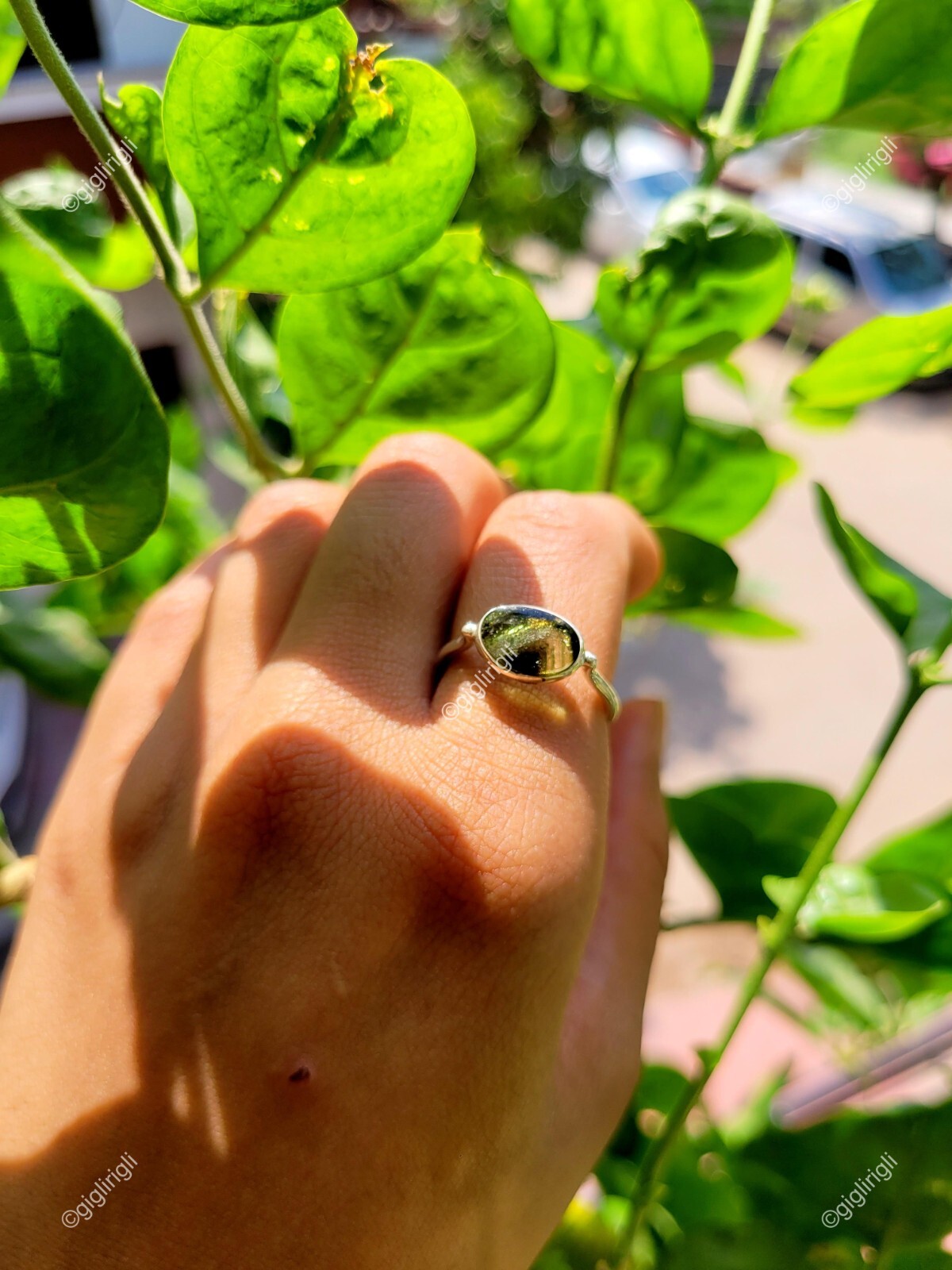 Elegant Green Tourmaline Size 8 Ring in 925 Sterling Silver – Handmade Rings