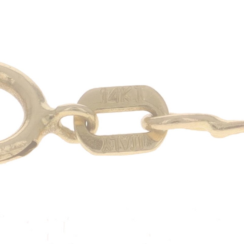 Yellow Gold Mariner Chain Necklace 20 1/4″ 14k Italy