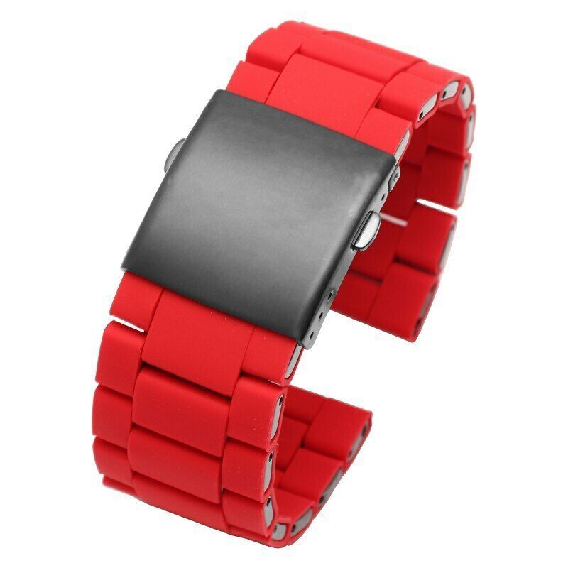 24/26/28mm For Diesel DZ7396 DZ7370 DZ4289 Steel Rubber Watch Band Strap