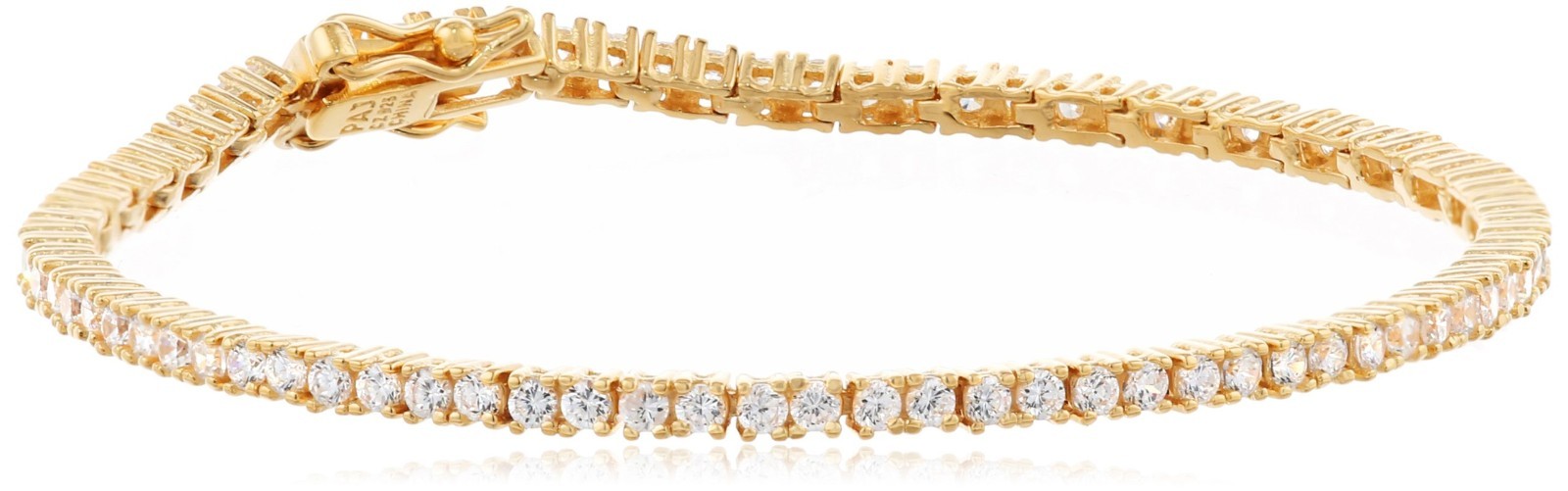 Sterling Silver Round Cut CZ Tennis Bracelet – Elegant Jewelry Gift for Women