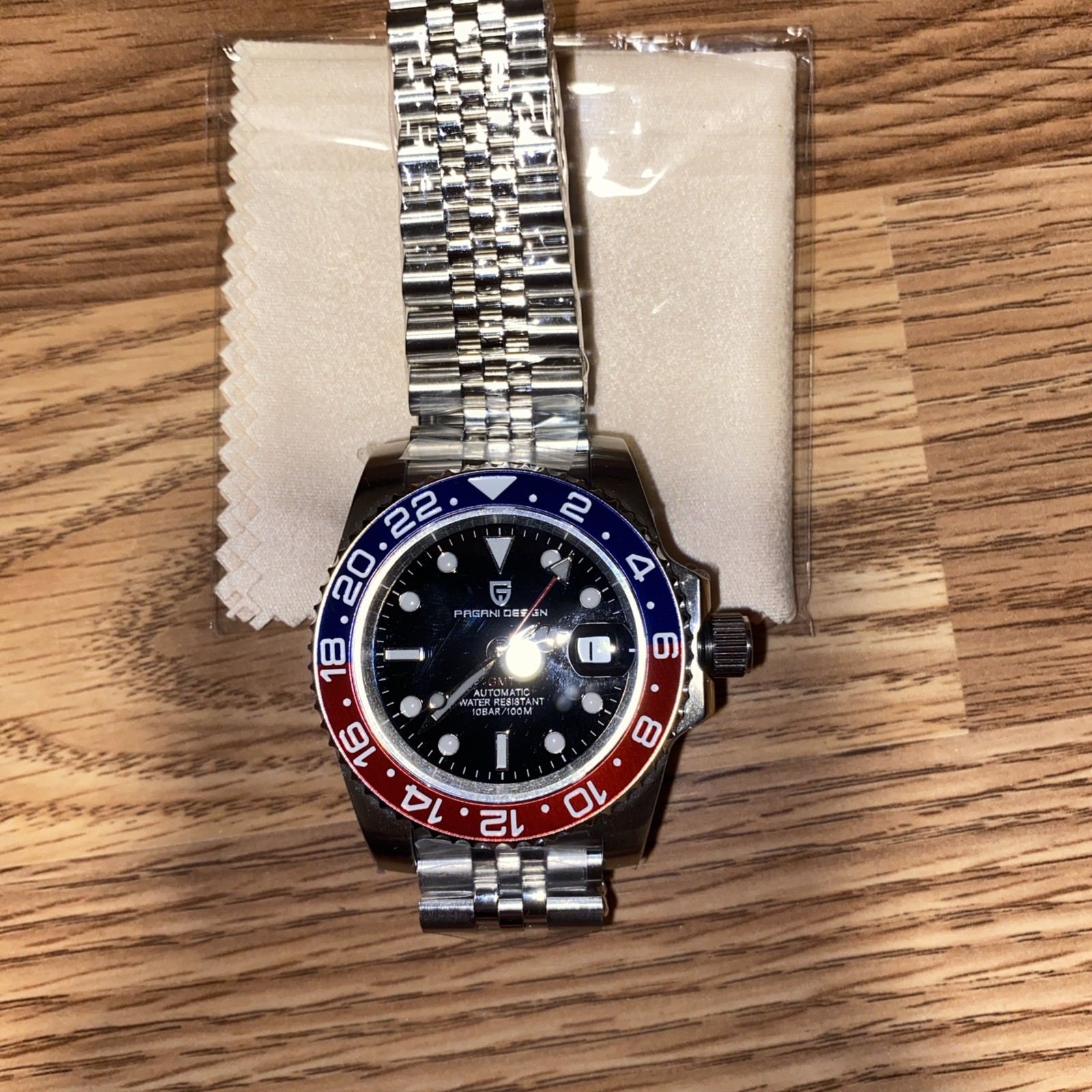 Pagani Design V3 Diver GMT Jubilee Bracelet Automatic Pepsi Bezel