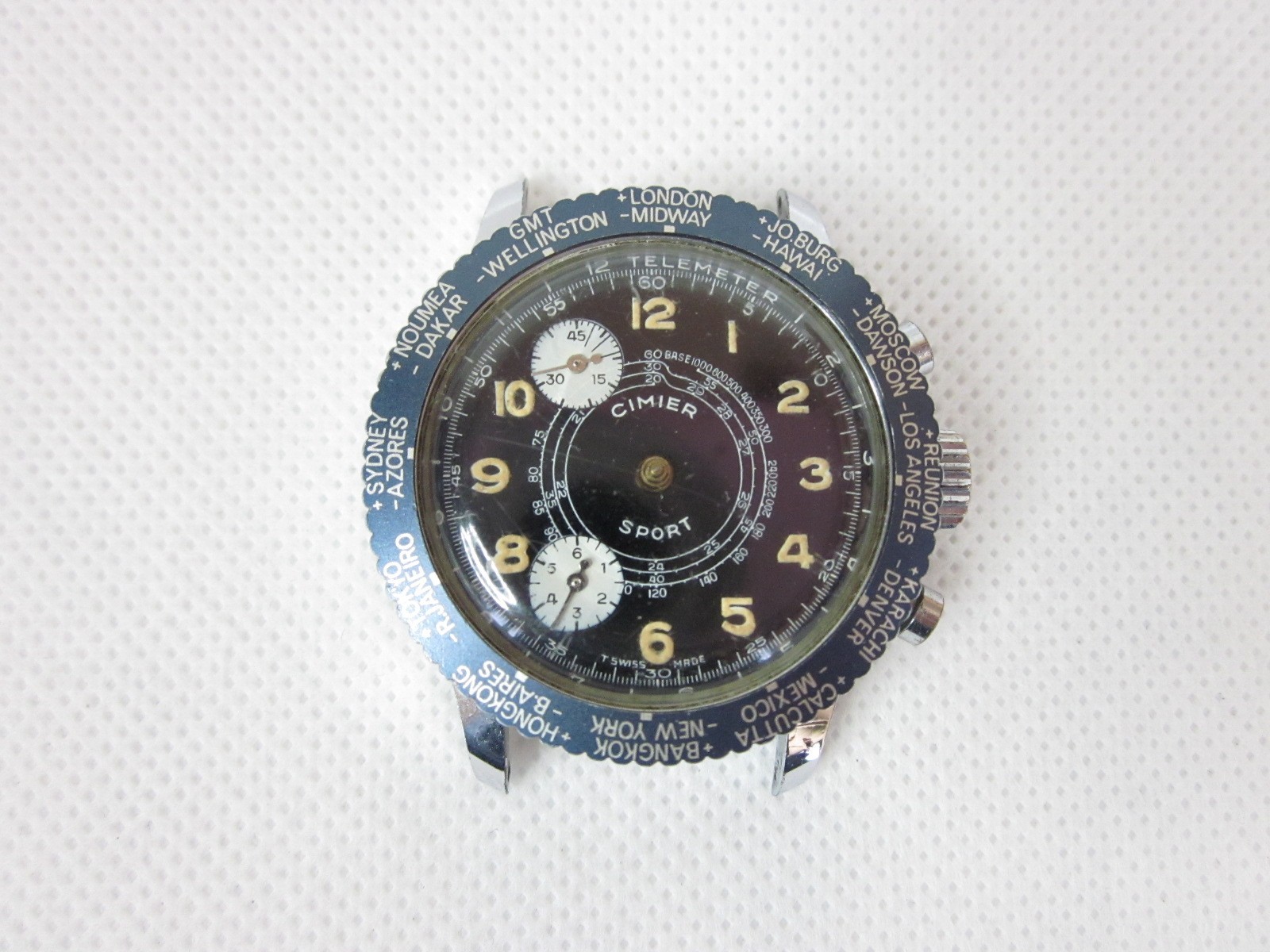 CIMIER SPORT SWISS LAPANOUSE GK DIVER TIMED CHRONOGRAPH WRISTWATCH x MEN