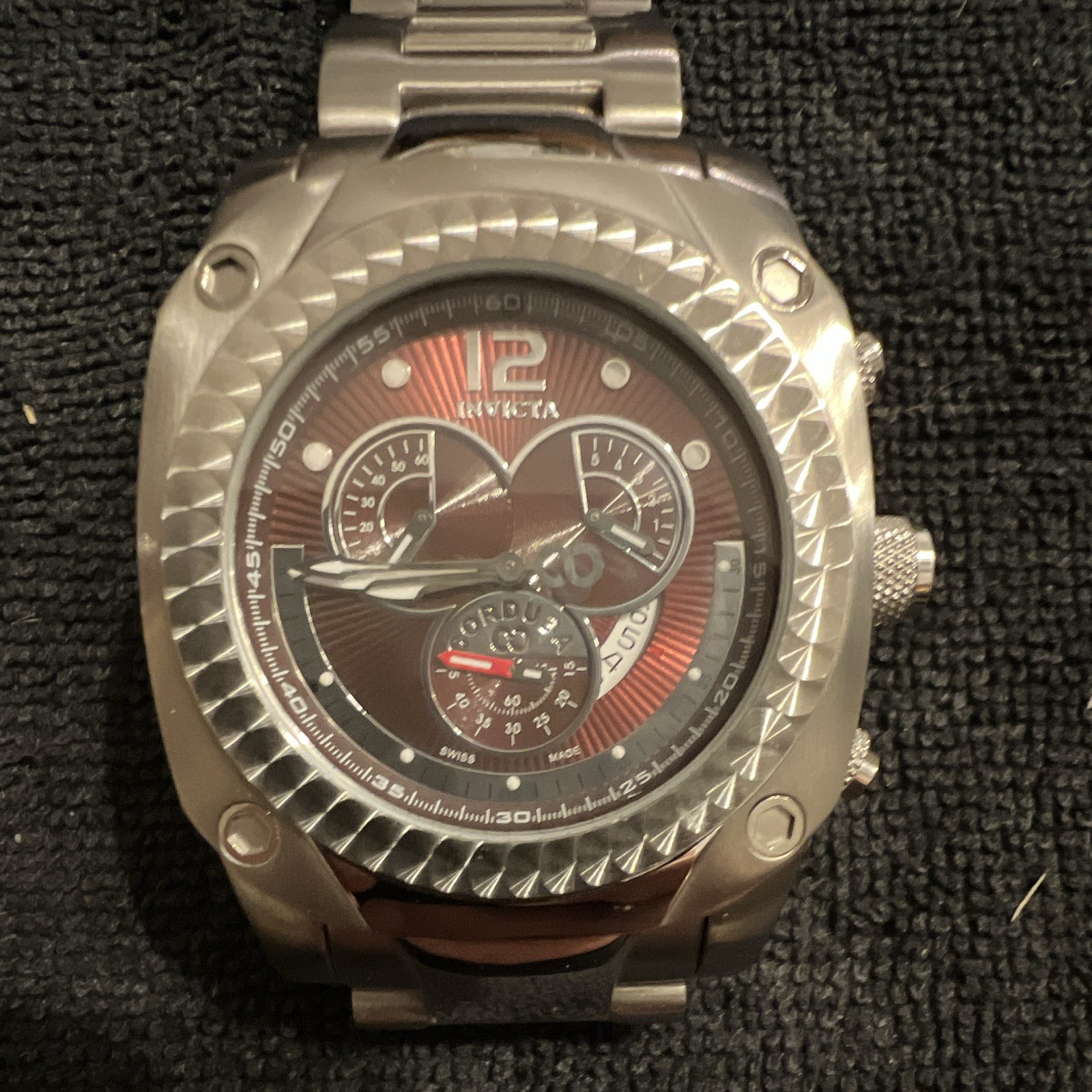 Invicta Corduba retrograde Chronograph brown Stainless Bracelet 47mm